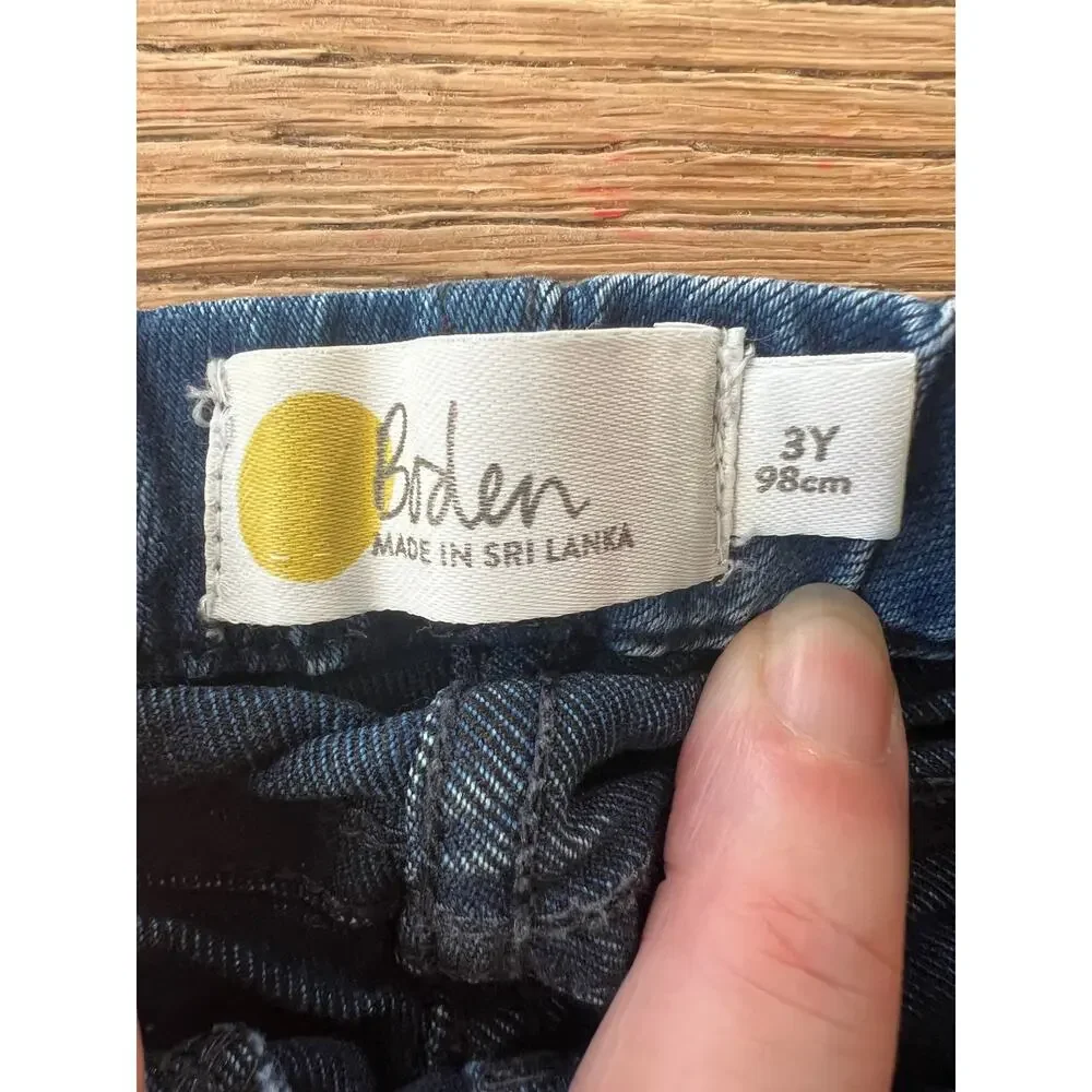 Boden Pull-On Denim Jeans Size 3Y